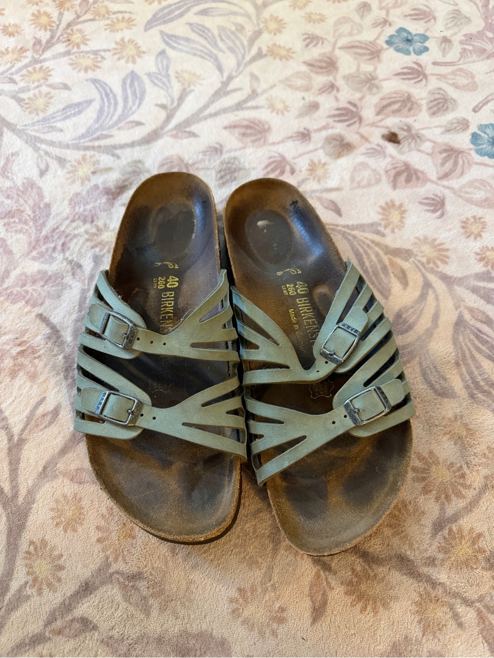 Birkenstock Green Strap Sandals